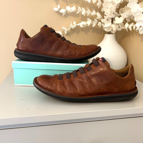 Camper Beetle Leather Men’s Slip On Shoes Lightweight Sole Size EU41/US Men’s 8 - Picture 2 of 13